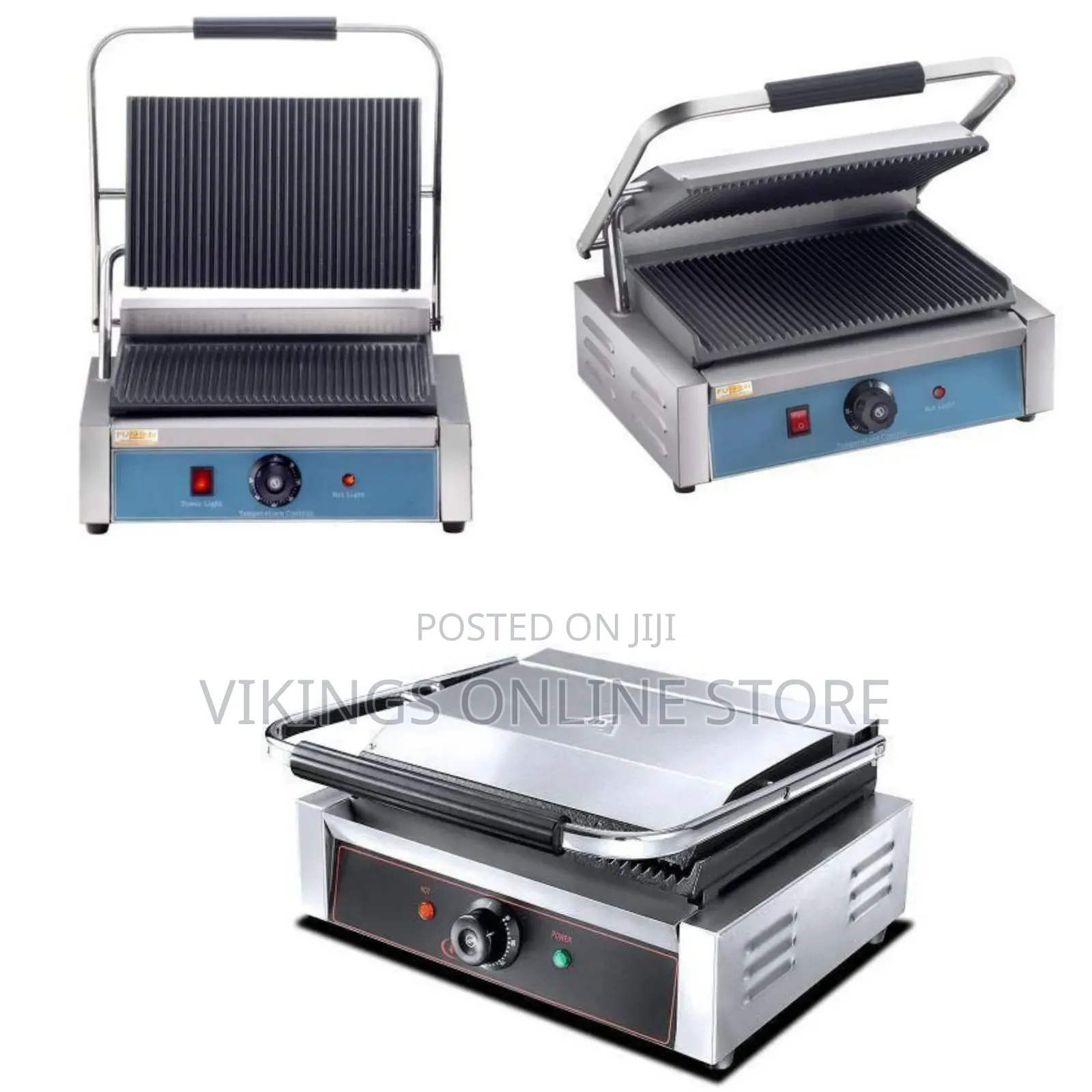 Commercial Panini Press Grill - Multicolor