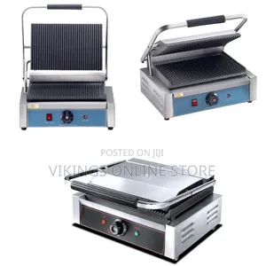 Commercial Panini Press Grill - Multicolor