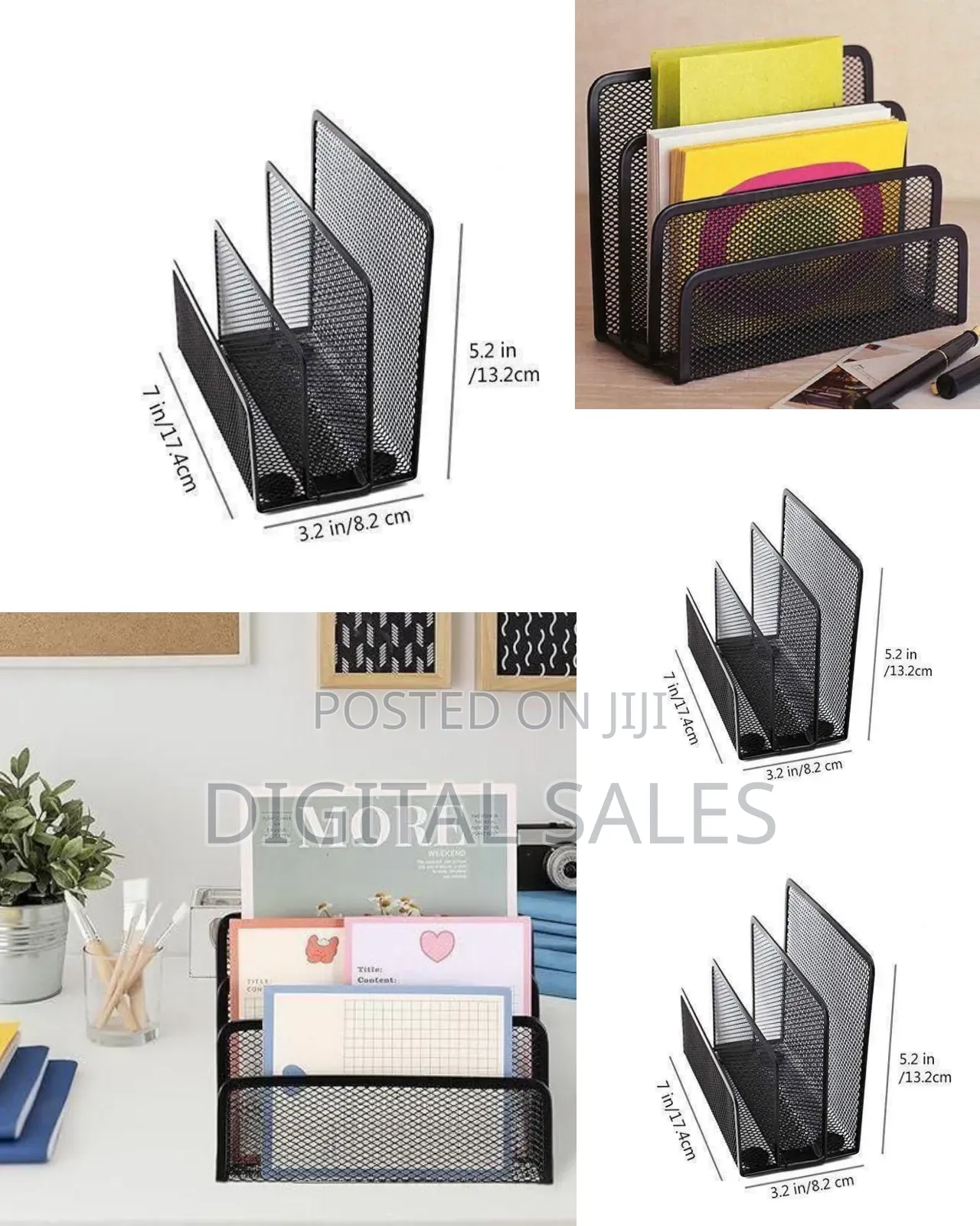 Professional Mesh Tiered Desktop Letter Sorter