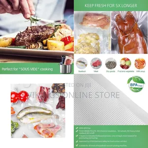 Precut 20 X 30cm Bpa-Free Food Grade Vacuum Sealer Bag Foldable Design