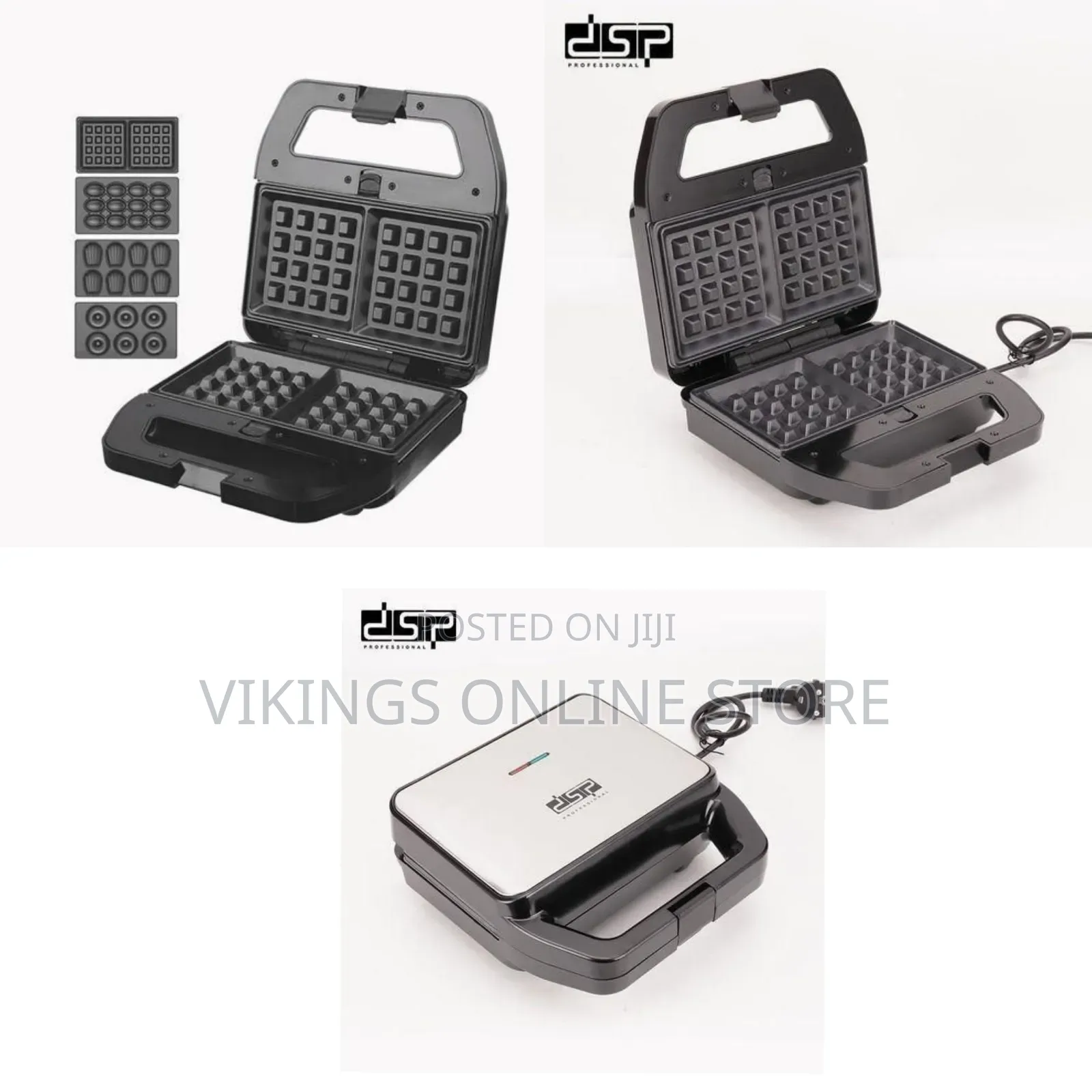DSP Versatile Multi-Functional Snack Maker With Interchangeable Plates