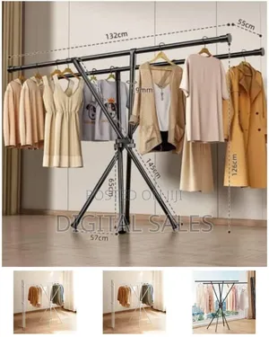 Portable, Freestanding Clothes Drying Rack