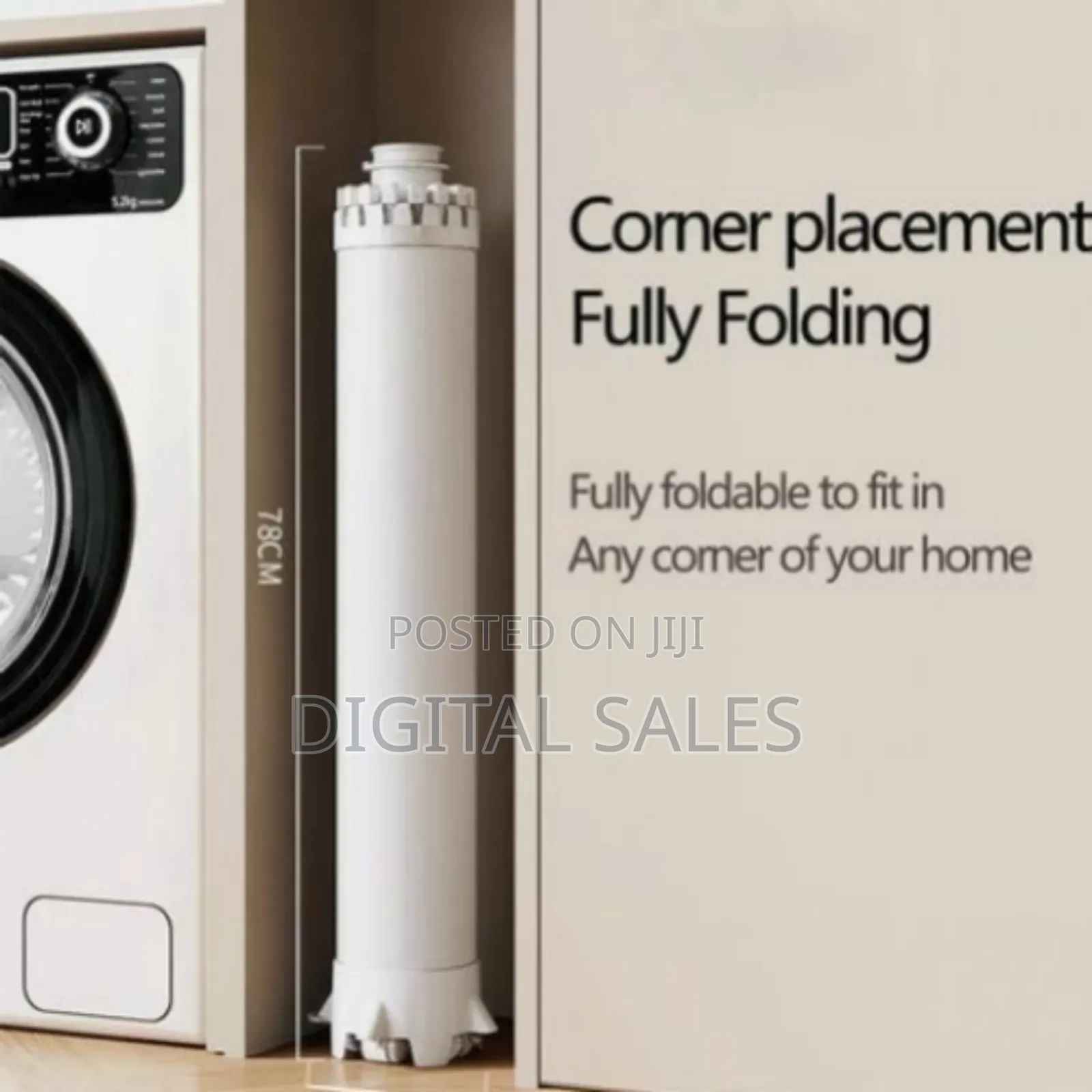 Space-Saving Retractable Wall-Mounted Clothes Drying Rack
