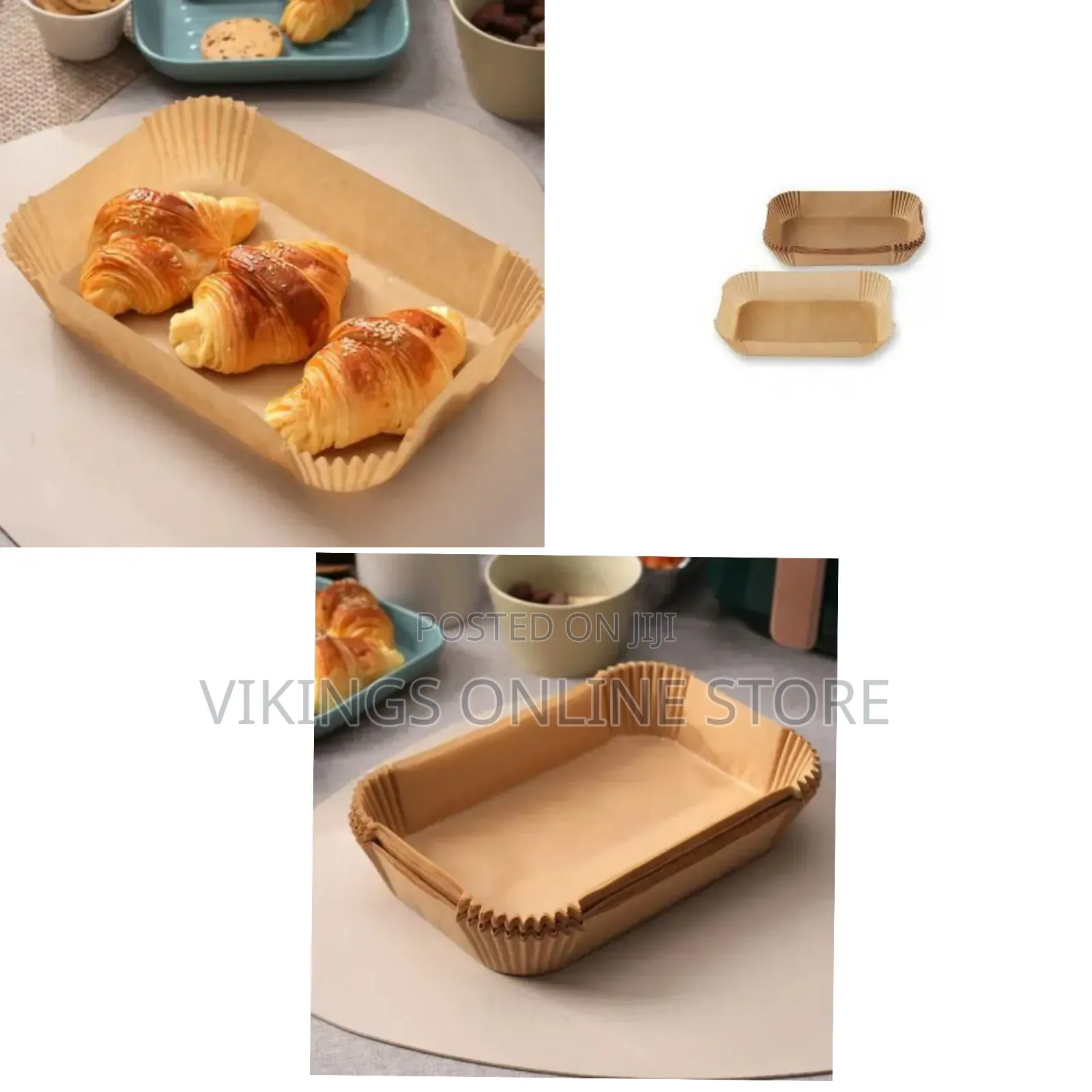 Rectangular Disposable Non-Stick Air Fryer Parchment Paper Liners