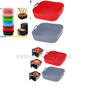Square Reusable Silicone Air Fryer Liners / Baskets - Essential