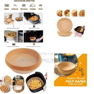 Disposable Air Fryer Parchment Paper Liners (Round) - Multicolor