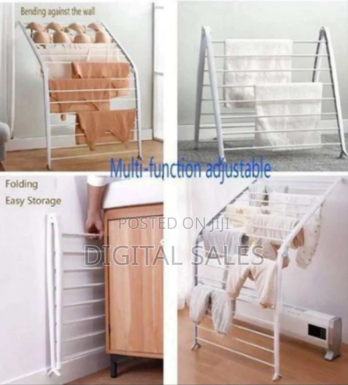 Multi-Tier Foldable Clothes Drying Rack