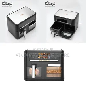 DSP Powerful 2-in-1 Dual-Basket Air Fryer Oven, 14l (Model Kb2188)
