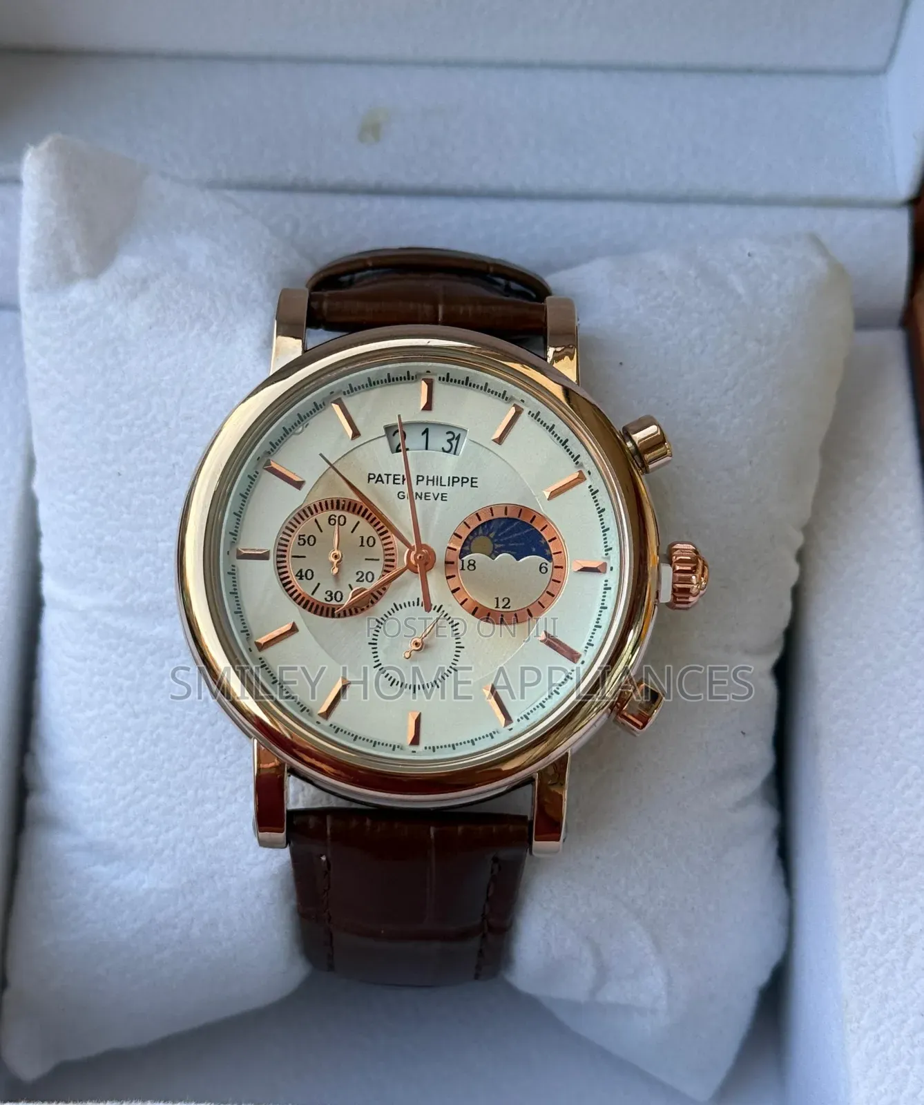 Gold Chrome Men's Original Automatic Wrist Time Piece at 20% Discount