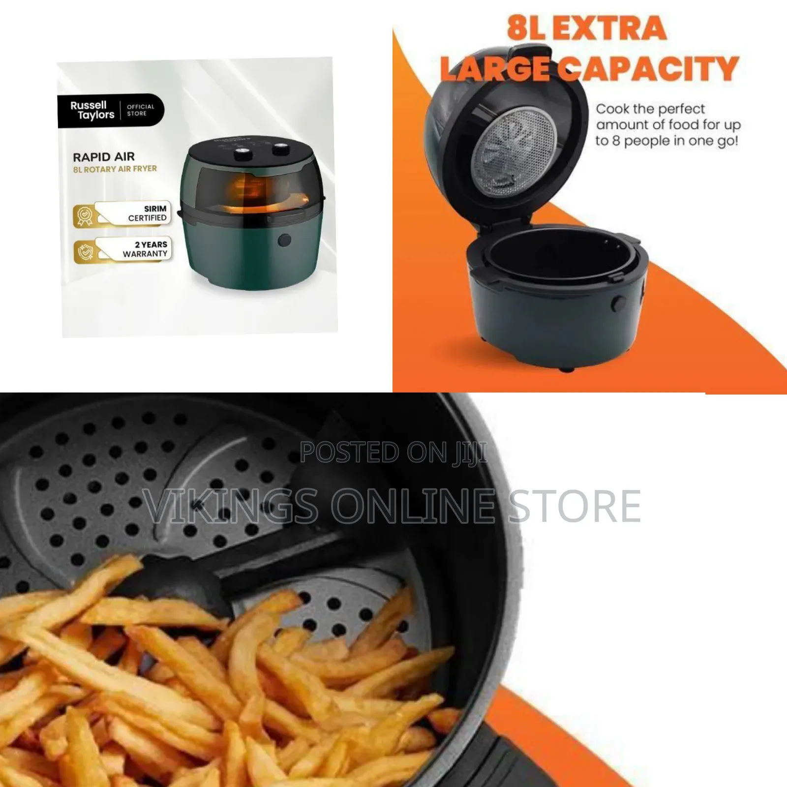 Rapid Air Rotary Air Fryer - Multicolor