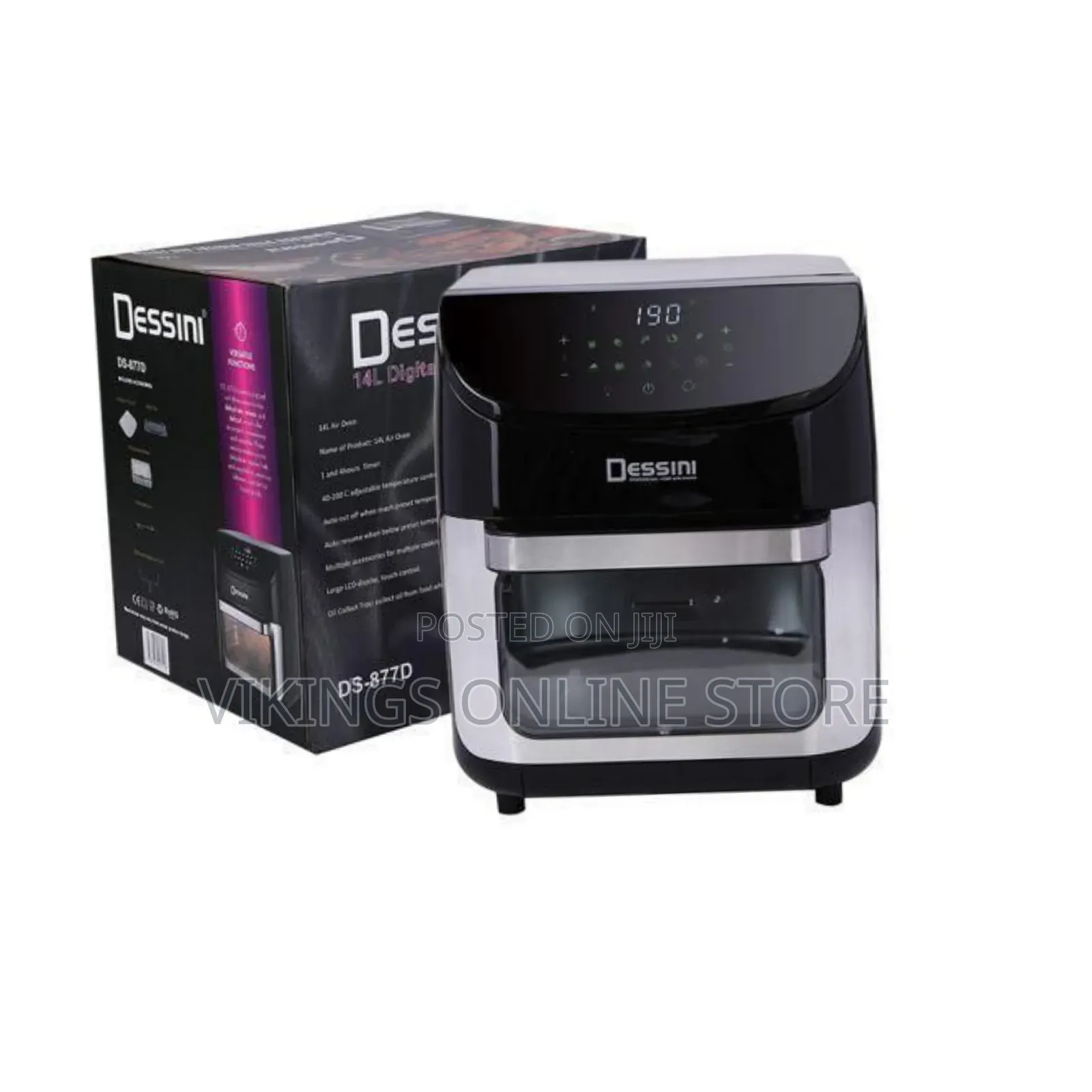 Dessini Dessini 1700w 14 Liter Air Fryer Oven With Touch Screen