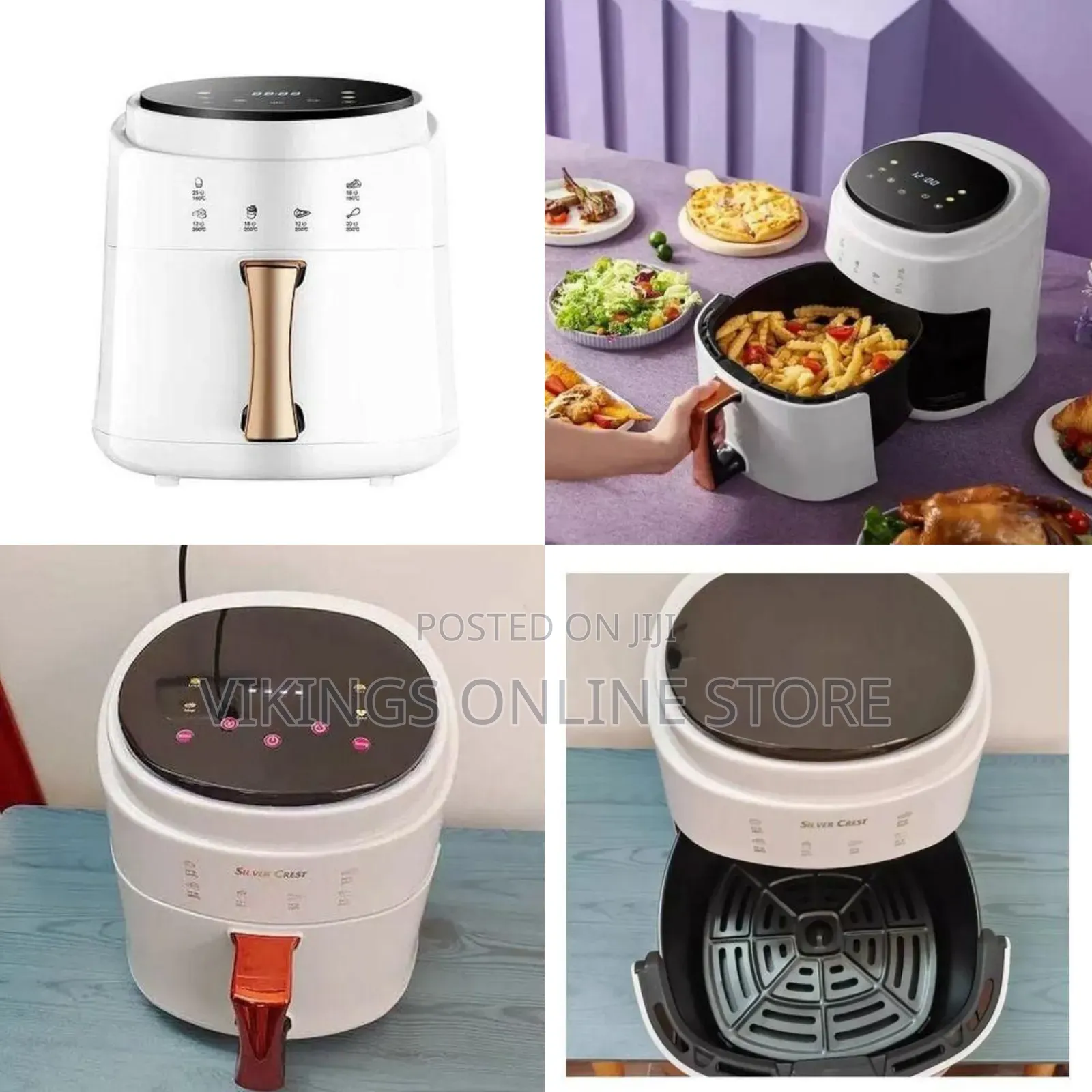 Silver Crest Extra Large Air Fryer - White