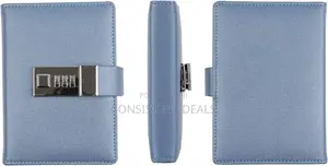 Pu Leather Lockable Diary Sketchbook Daily Planner