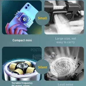 H15 Portable Mobile Phone Game Cooler Cooling Fan Radiator - Silver
