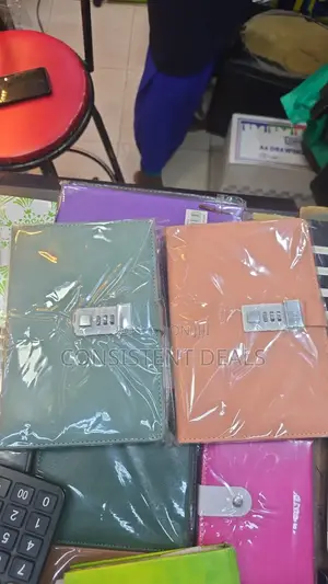 Pu Leather Lockable  Notebook  Diary