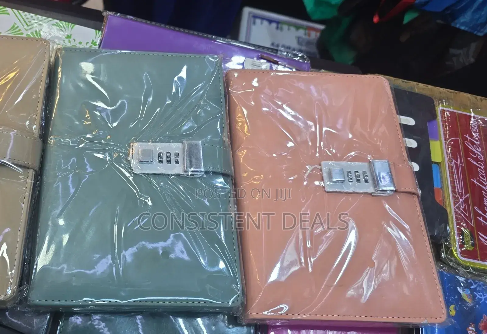 Pu Leather Lockable  Notebook  Diary