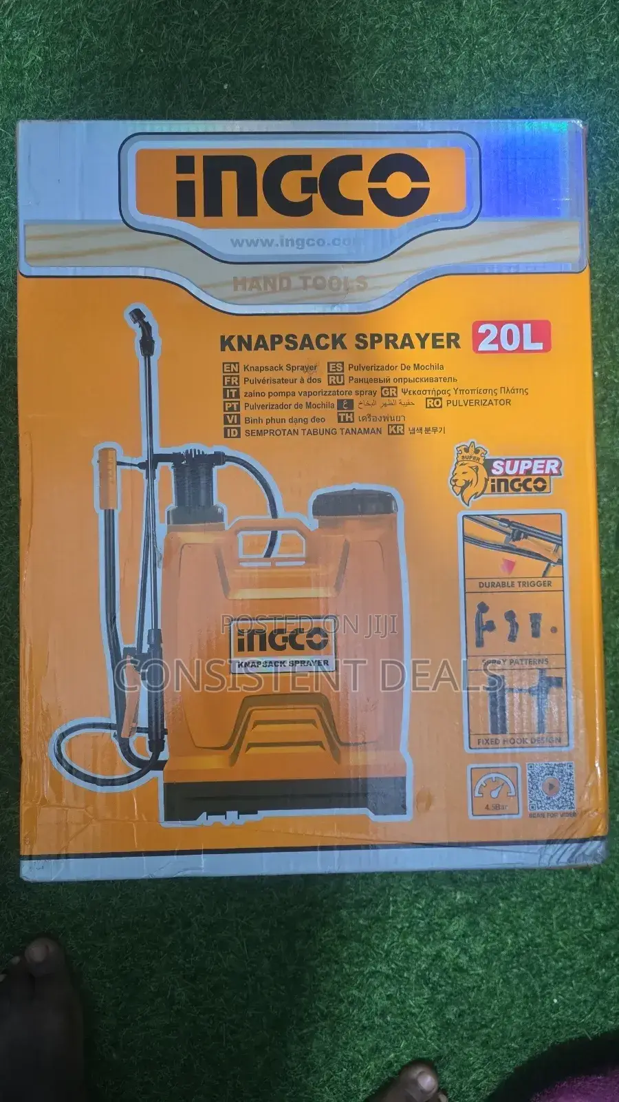 Ingco  20l Farm Knapsack  Sprayer