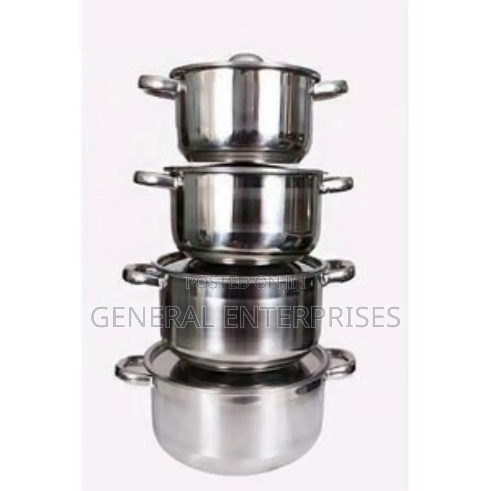 A 4-Piece Stainless Steel Cookware Set