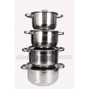 A 4-Piece Stainless Steel Cookware Set