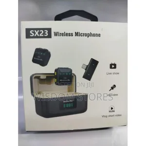 Sx23 Wireless Mic for Video Filming – Portable Charging Case