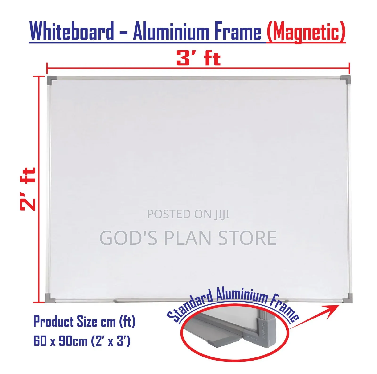 Lockways 60×90cm Magnetic White Boards