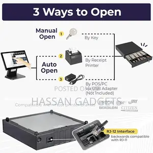 Volcora Cash Register Drawer For Point Of Sale (Pos) System,