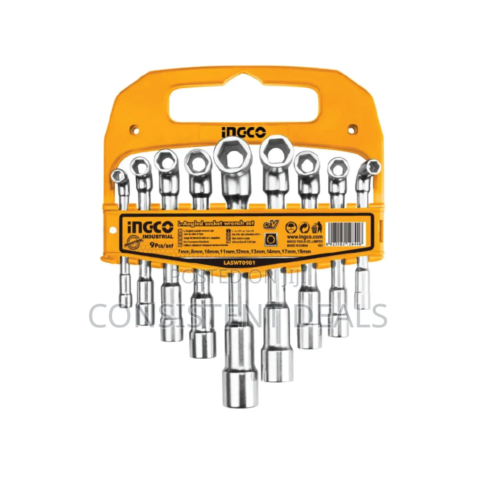 L-angled Socket Wrench 9 Pcs/Set