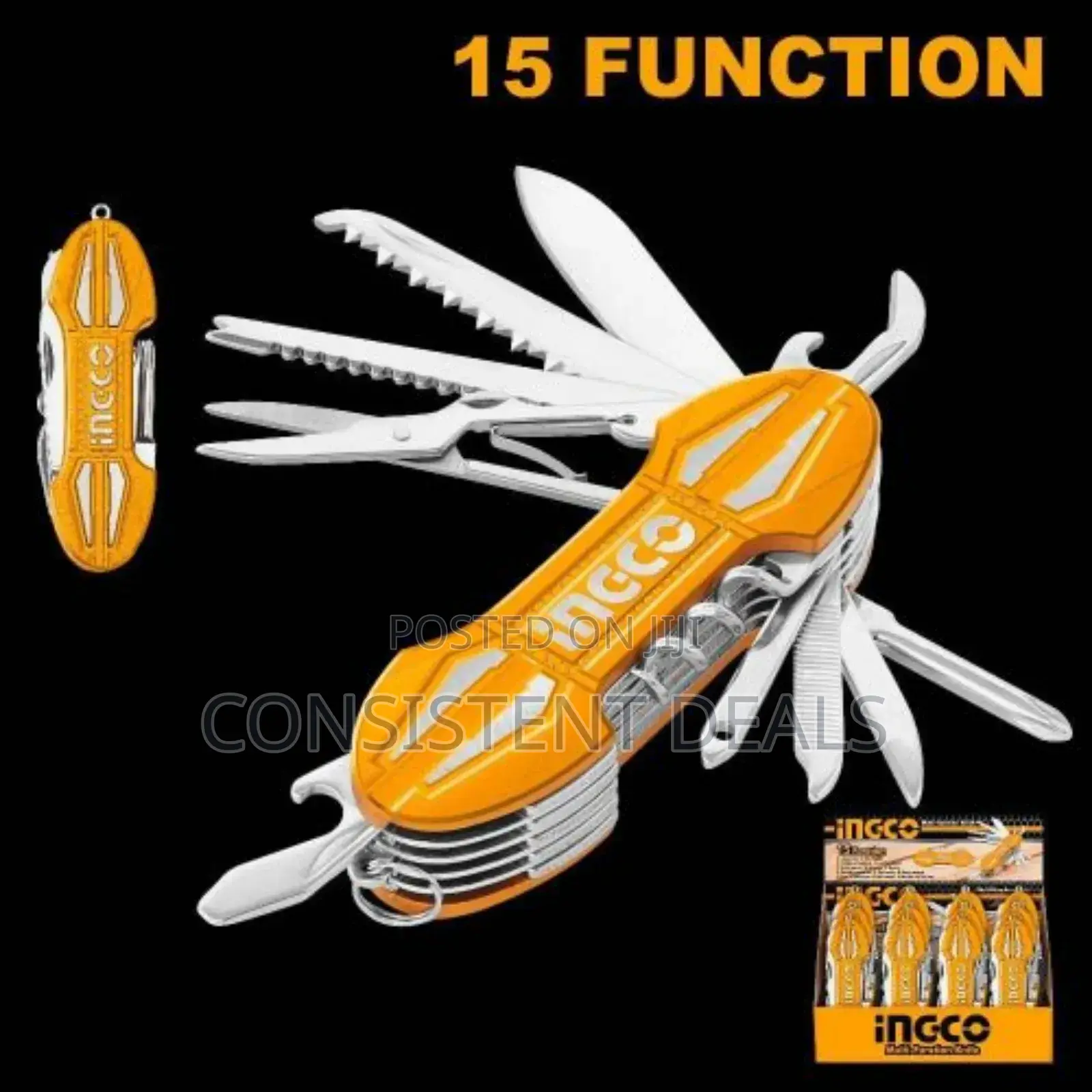 Ingco Multi-function Pocket Folding Knife – Hmfk8158