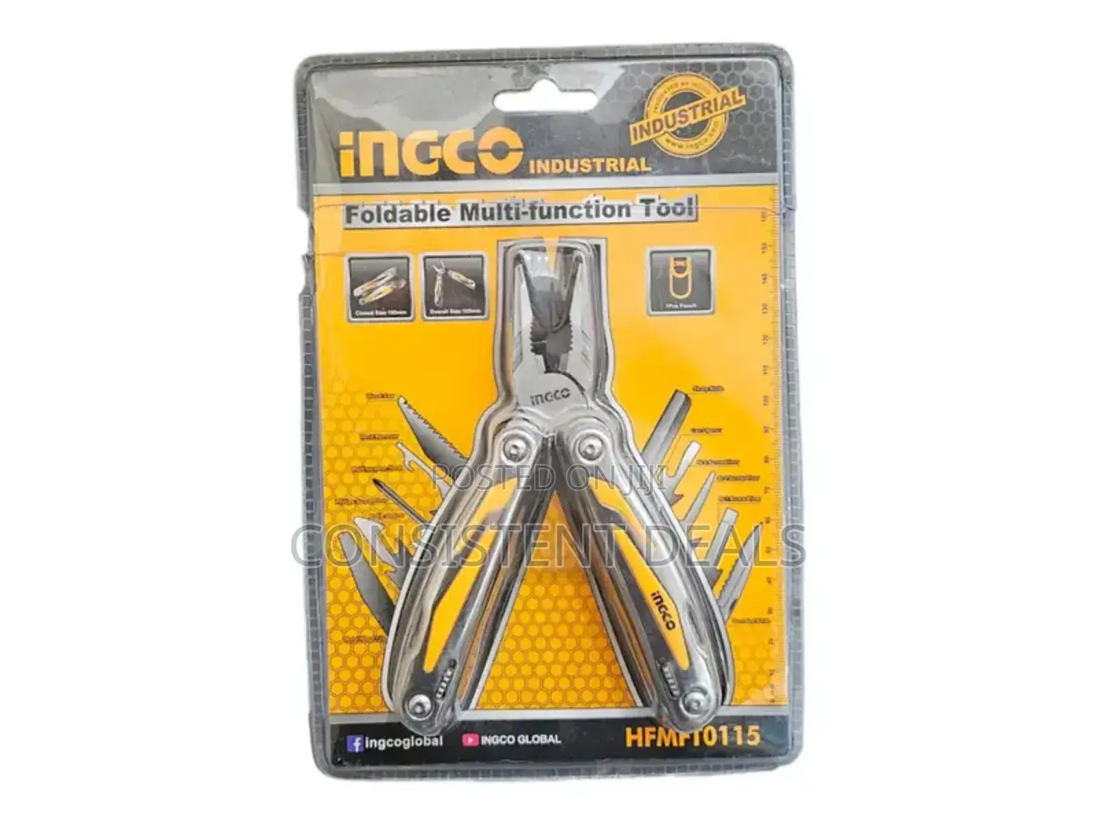 Ingco Hfmft0115 Foldable Multi Function Tool