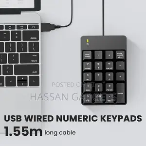 Usb Numeric Keypad 19 Key Number Keypad Keyboard for Laptop