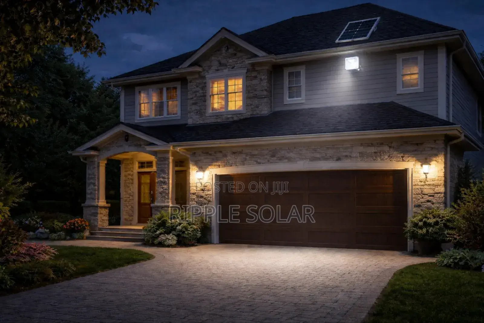300w Solar Flood Light Remote Control Waterproof Security Lamp