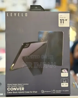 iPad Air 11" (2024) Levelo Conver Clear Back Hybrid Case