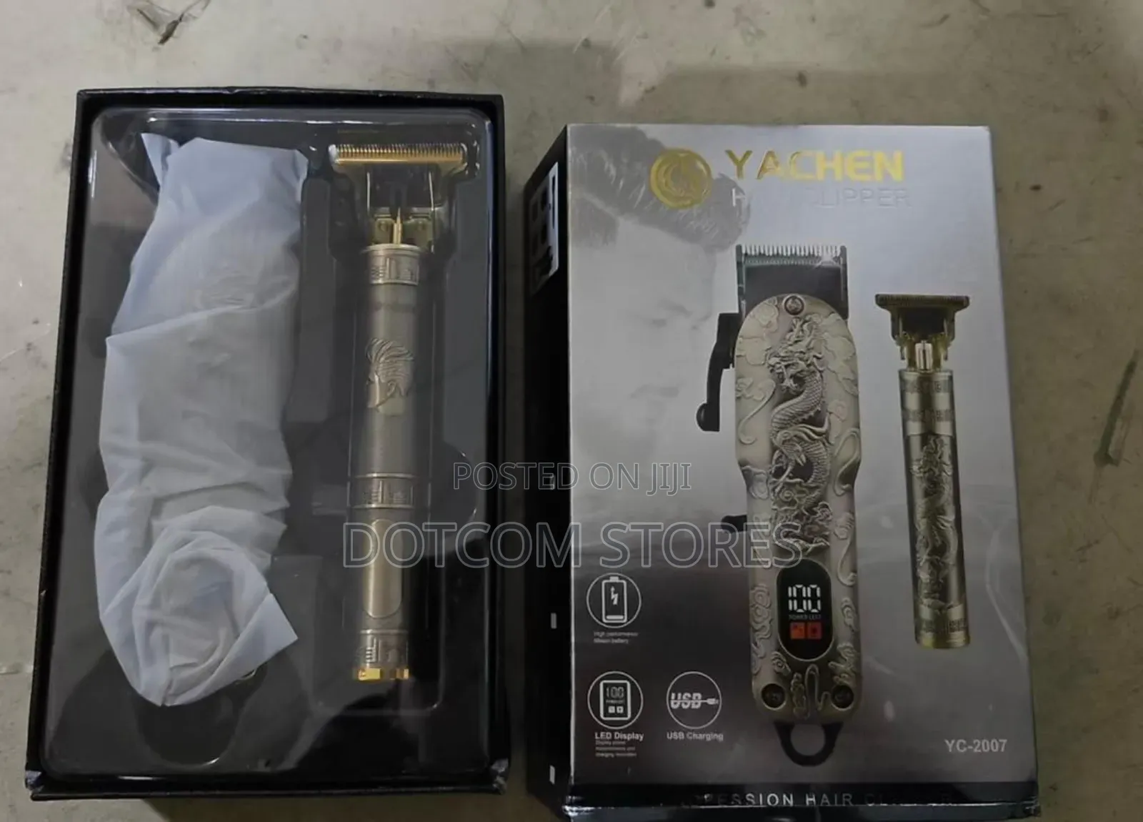 Yachen Professional Hair Clipper and Trimmer Kit, Model Yc-2007.