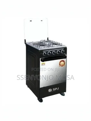 SPJ Cooker 50×50 - 3+1 Stove With Oven - 3 Gas Burners, 1000w Hotplate