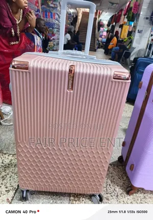 Original Prince Rubber Plastic Suitcases. Extra Large.( Brown)