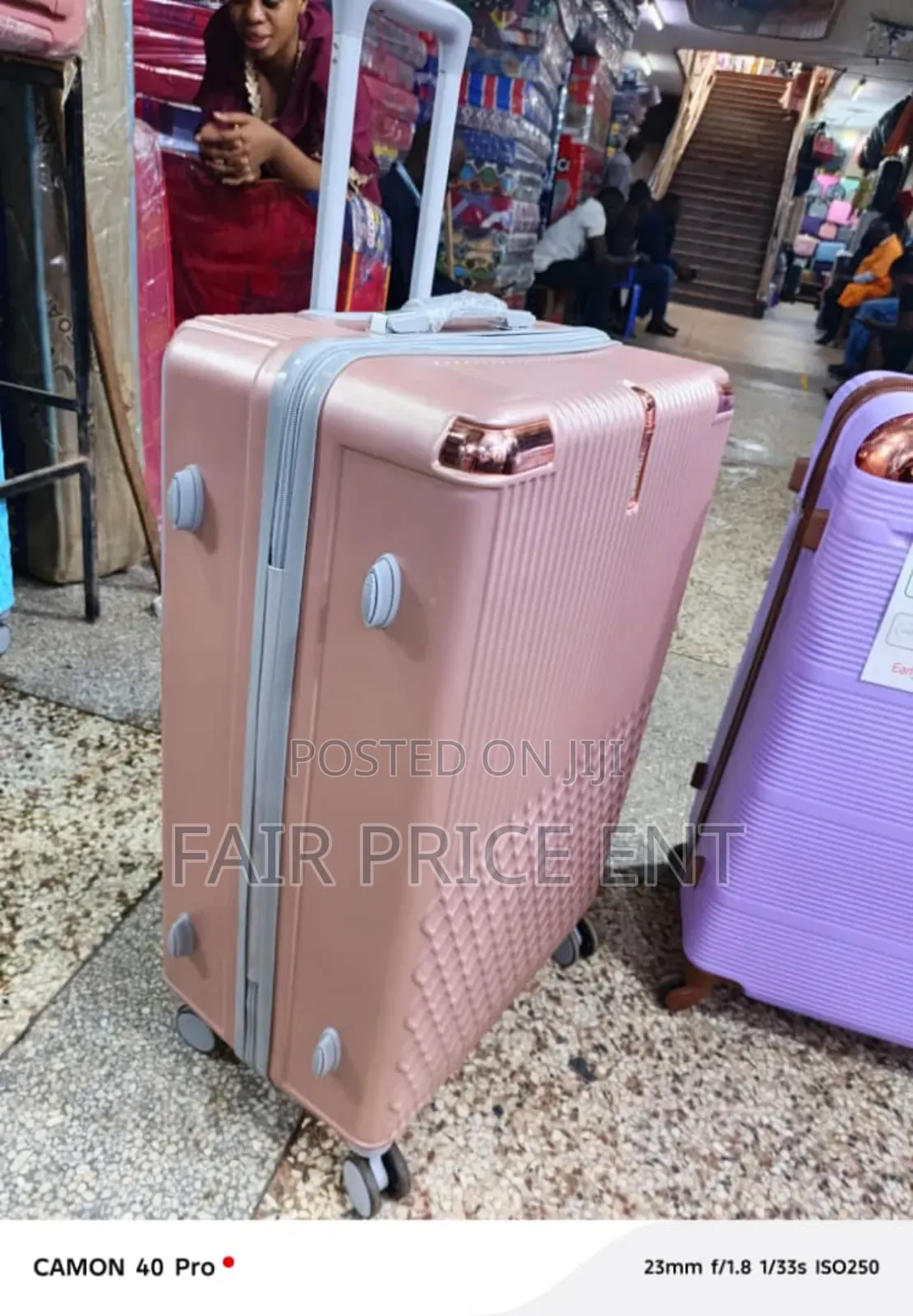 Original Prince Rubber Plastic Suitcases. Extra Large.( Brown)