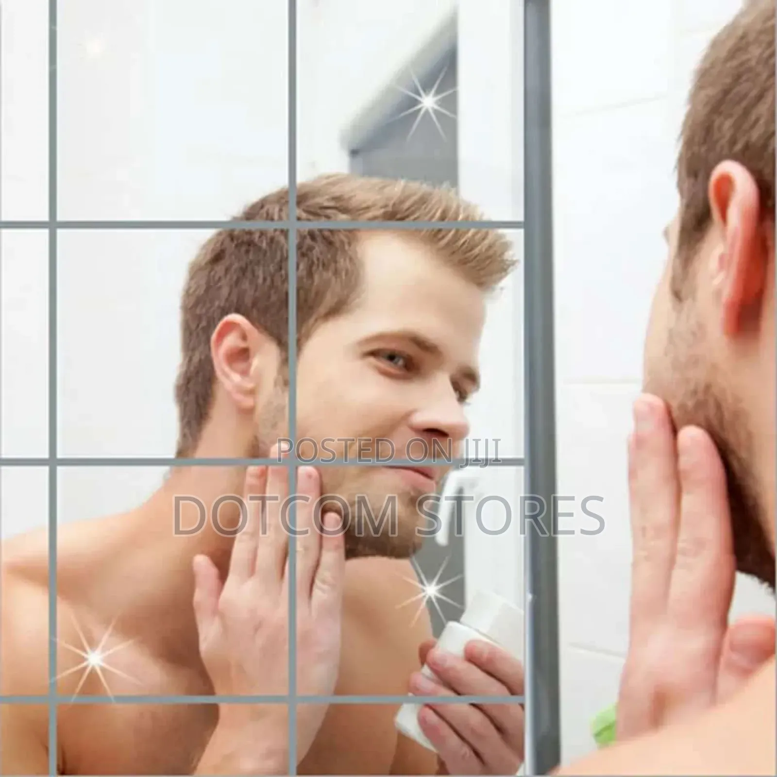 Set of Self-Adhesive, Acrylic Mirror Wall Tiles