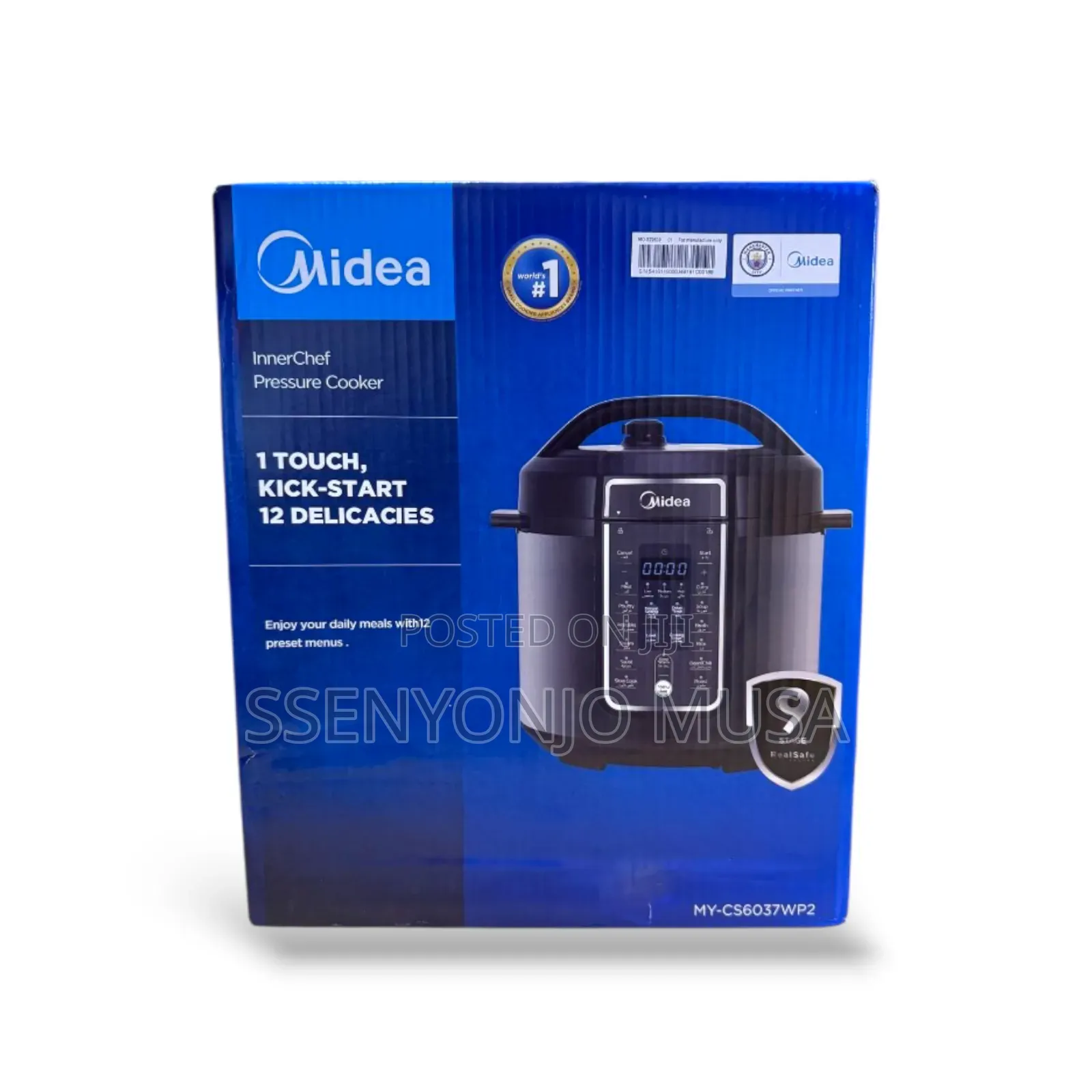 Midea Pressure Cooker-1 Touch Control, 24h Preset Timer, 6l