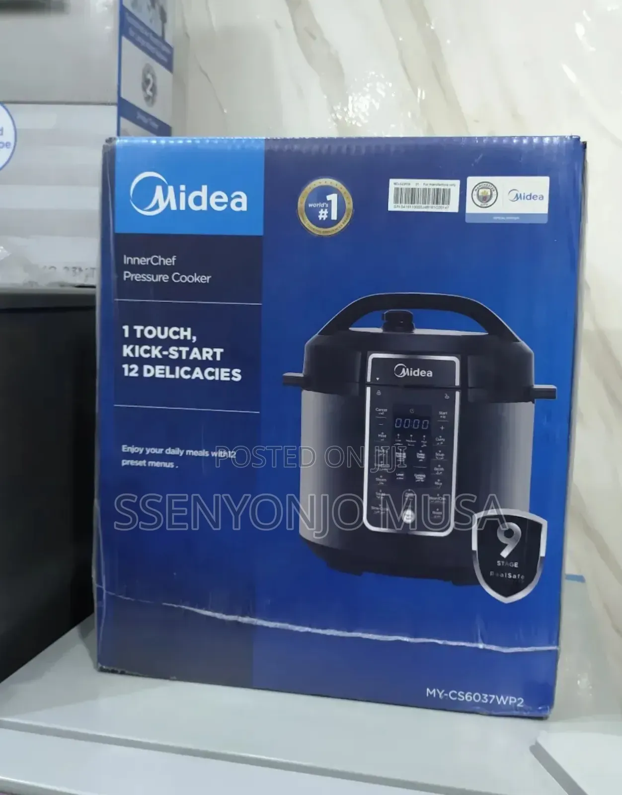 Midea Pressure Cooker-1 Touch Control, 24h Preset Timer, 6l