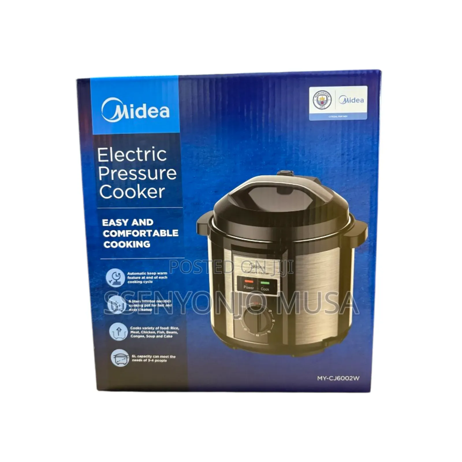 Midea 6l Electric Pressure Cooker - Automatic Keep Warm