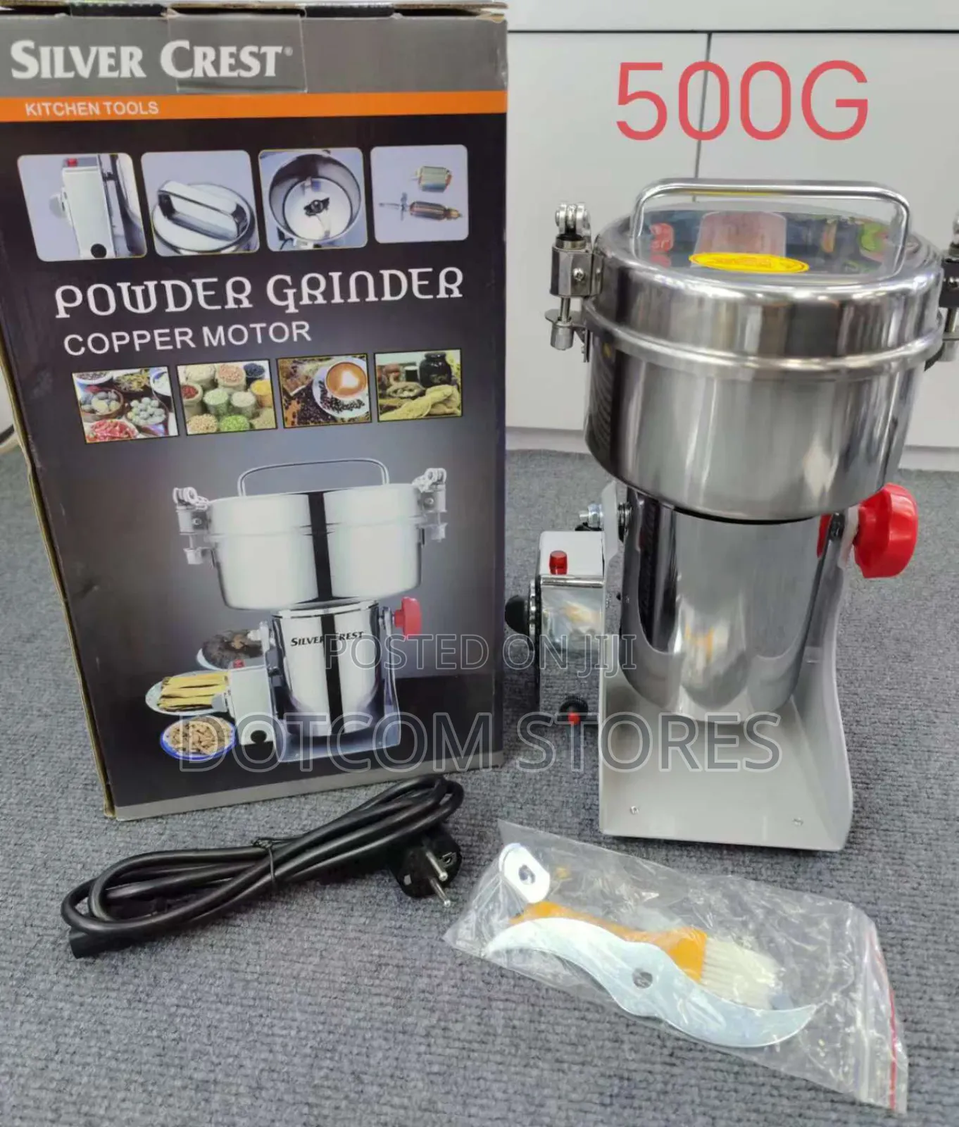 Silver Crest 500g Electric High-Speed Powder Grinder.