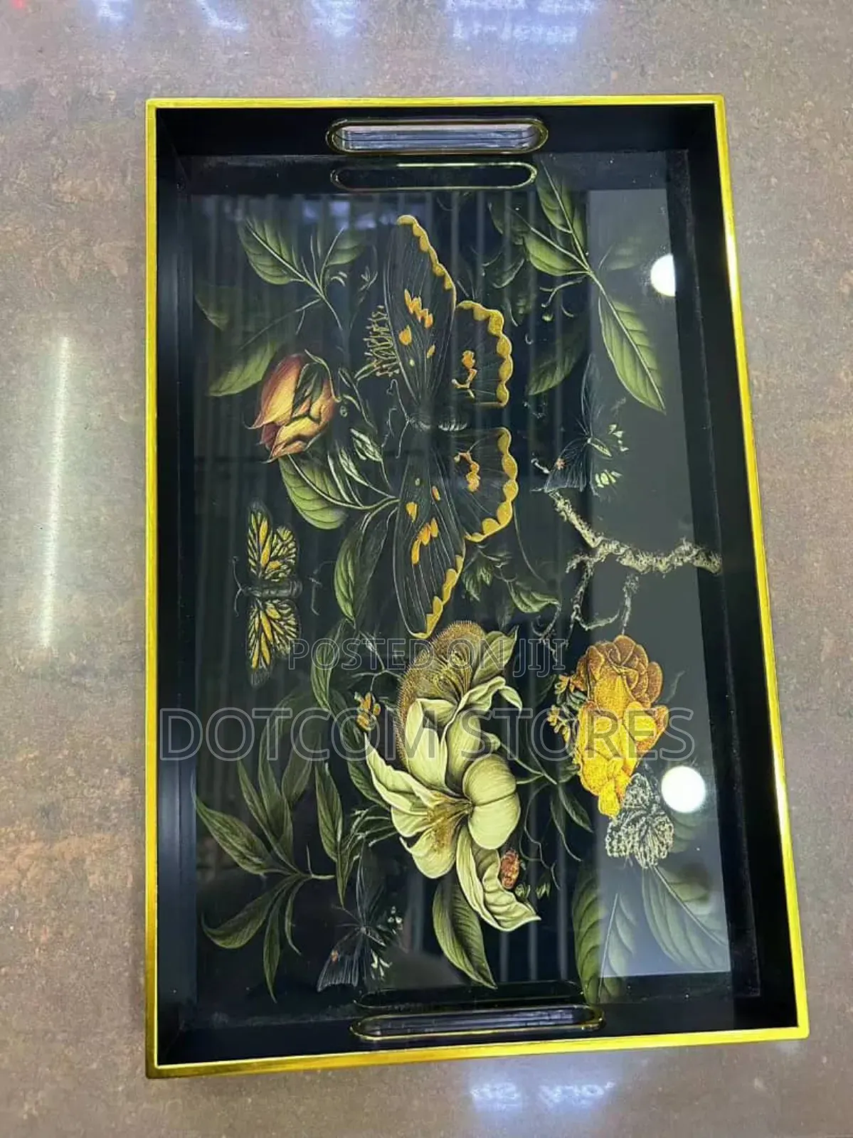 Unique Opulence Abstract Art Serving Tray,