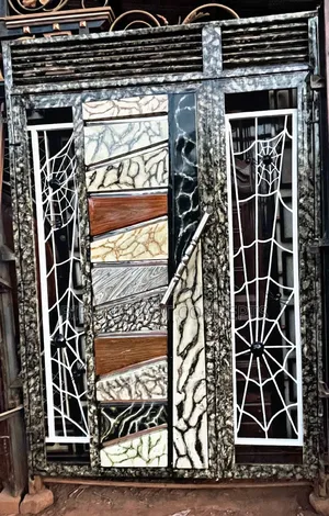 Marble Effect Painted Modern Door