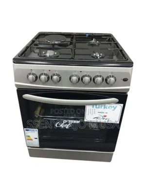 Super Chef 70x60cm 3 Gas 1 Electric Cooker - Stainless Steel