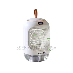 Rotating Humidifier Cooling Fan – Portable 3600mah, 2-in-1 Mist Fan