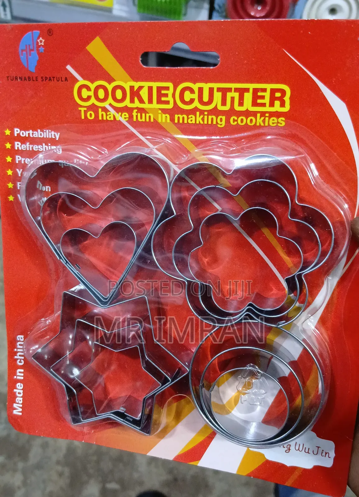 12-Piece Stainless Steel Cookie Cutter Set Shapes