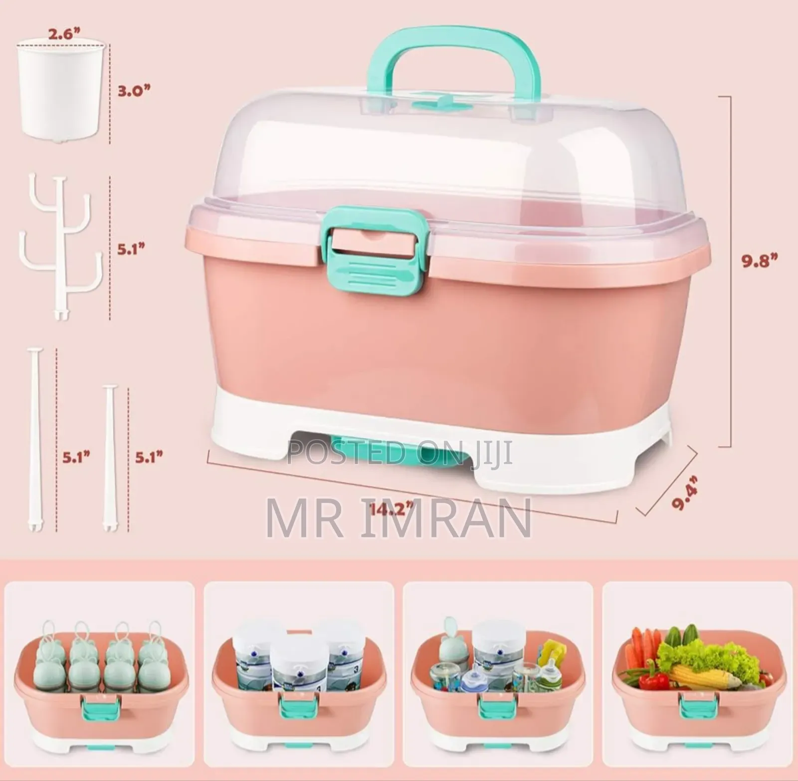Baby Bottle Drying Rack Organizer.