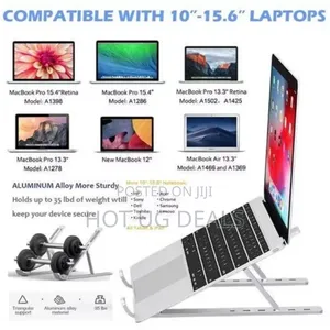 Adjustable Laptop Stand For Up To 15.6 Inch Pc-silver