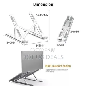 Adjustable Laptop Stand For Up To 15.6 Inch Pc-silver