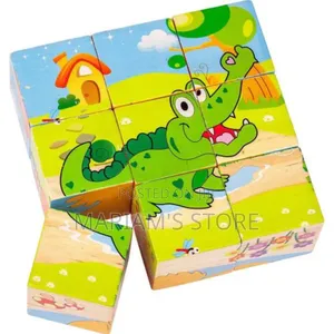 9-Pc Wooden Puzzle-